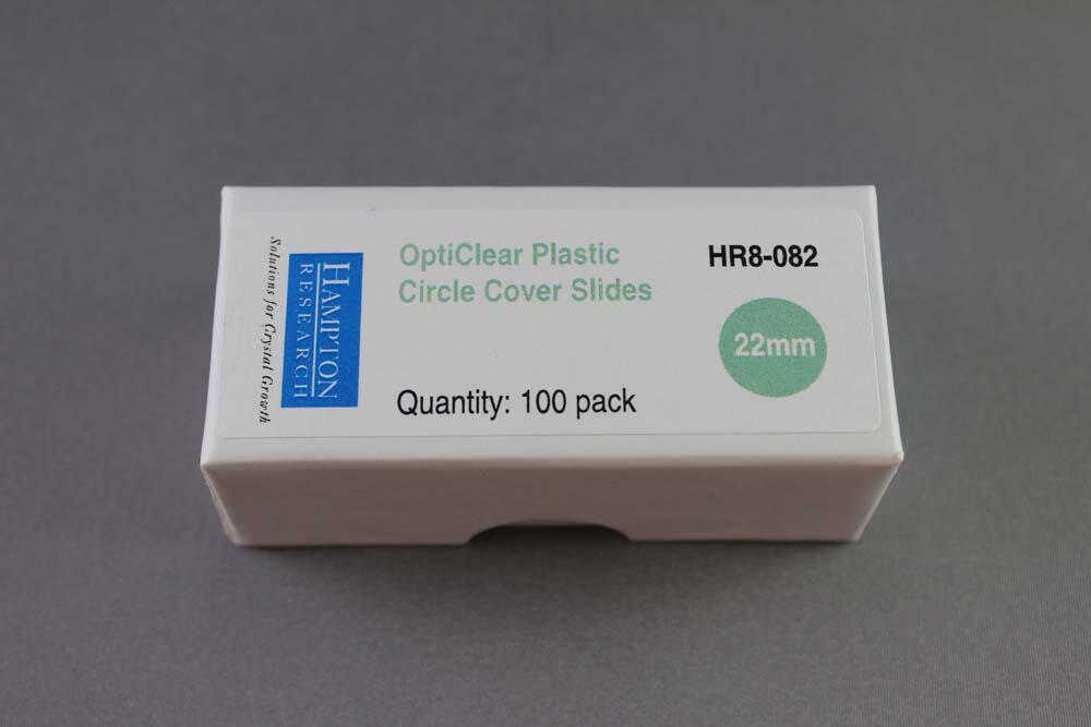 美国原装进口Hampton Research塑料盖玻片OptiClear plastic cover slides(22x22mm、Ø18mm、Ø22mm) 美国原装进口Hampton Research塑料盖玻片OptiClear plastic cover slides(22x22mm、Ø18mm、Ø22mm)