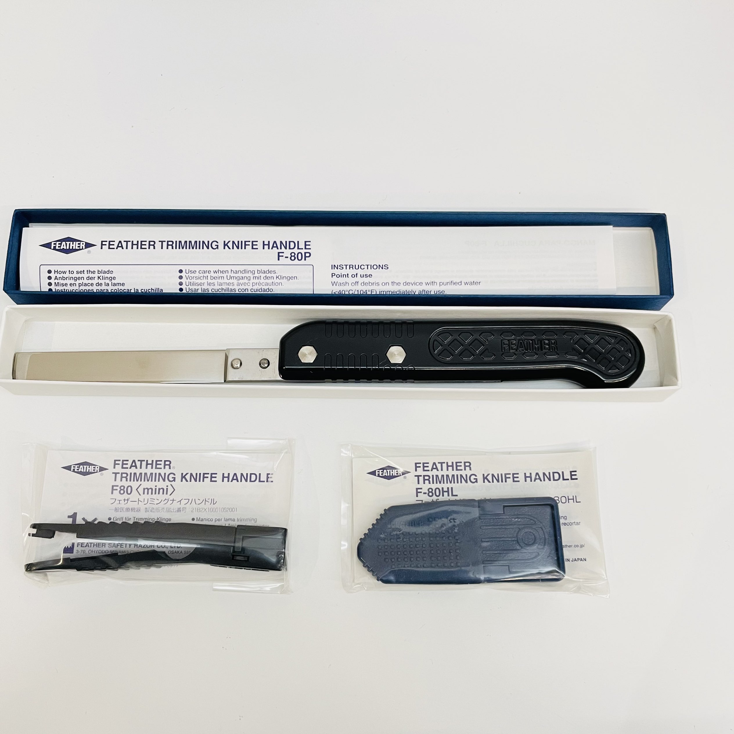 原装进口日本羽毛Feather病理组织取材刀柄F-80P、F-80 mini、F-80HL Trimming Knife Handle 原装进口日本羽毛Feather病理组织取材刀柄F-80P、F-80 mini、F-80HL Trimming Knife Handle
