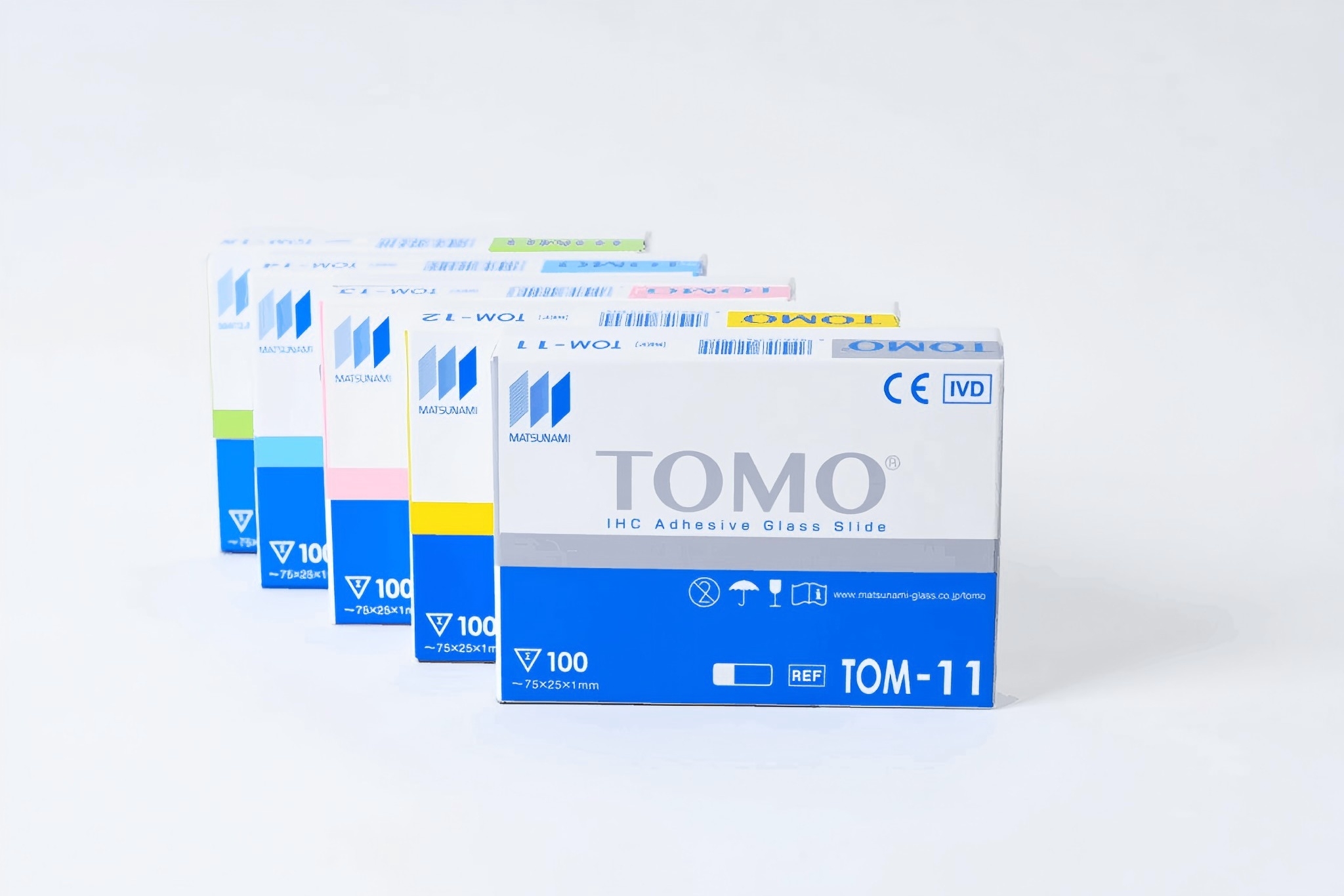 日本原装进口松浪硝子Matsunami TOMO亲水性正电荷防脱载玻片TOMO Adhesion Microscope Slide TOM-11 日本原装进口松浪硝子Matsunami TOMO亲水性正电荷防脱载玻片TOMO Adhesion Microscope Slide TOM-11