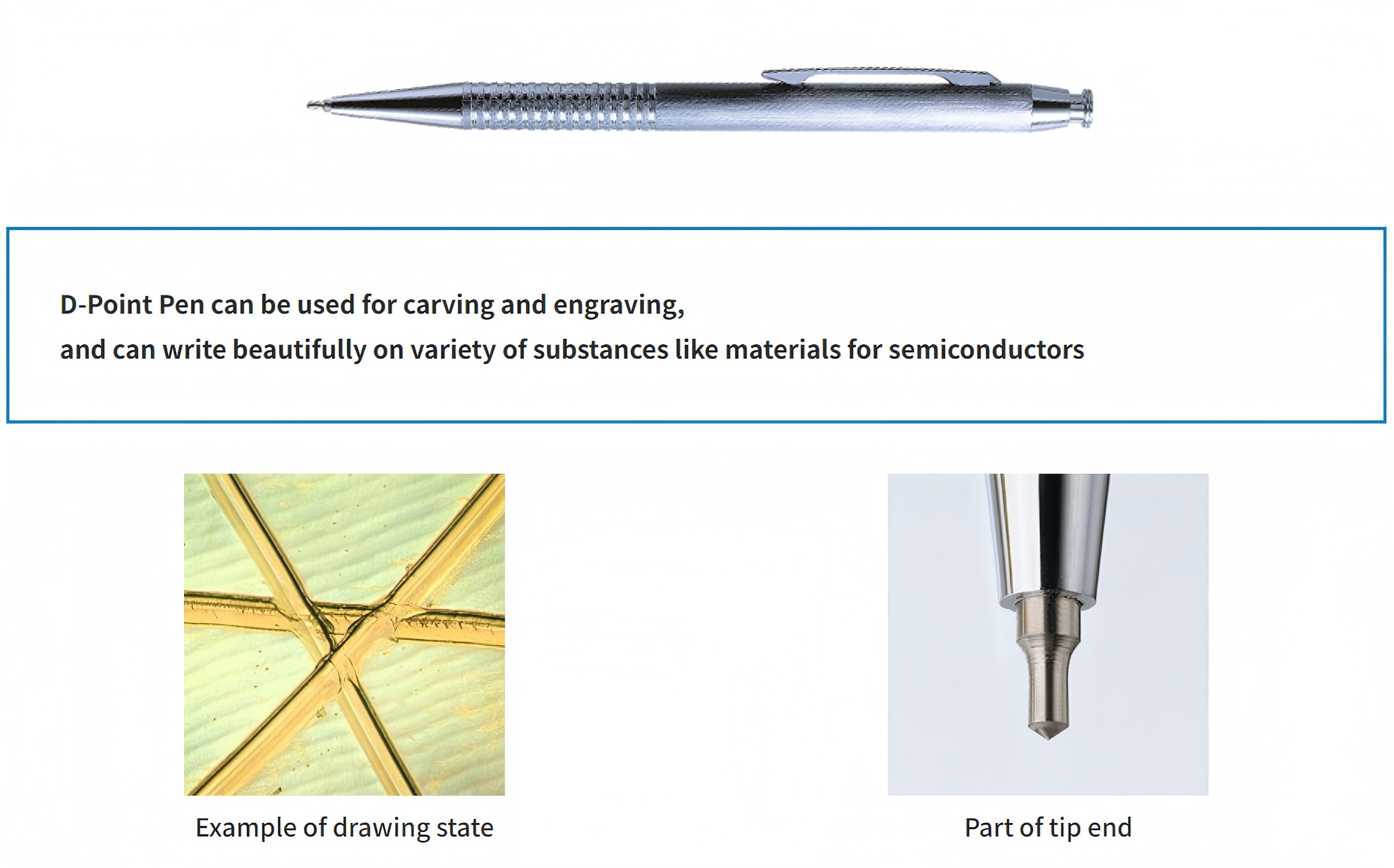 日本原装进口小仓宝石OGURA金刚石刻字笔/钻石记号笔D-Point Pen(银色) 日本原装进口小仓宝石OGURA金刚石刻字笔/钻石记号笔D-Point Pen(银色)